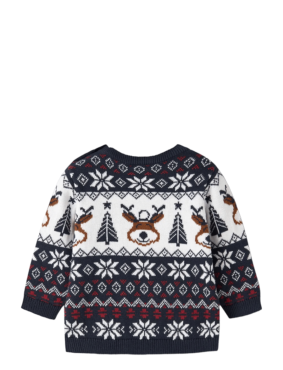 name it - NBNRISMAS LS KNIT - navy blazer - 1
