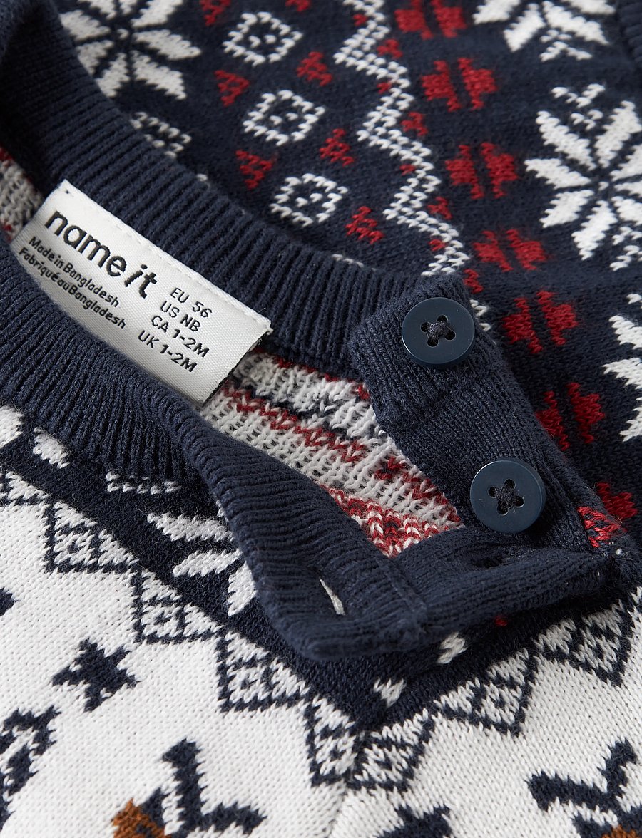 name it - NBNRISMAS LS KNIT - navy blazer - 2