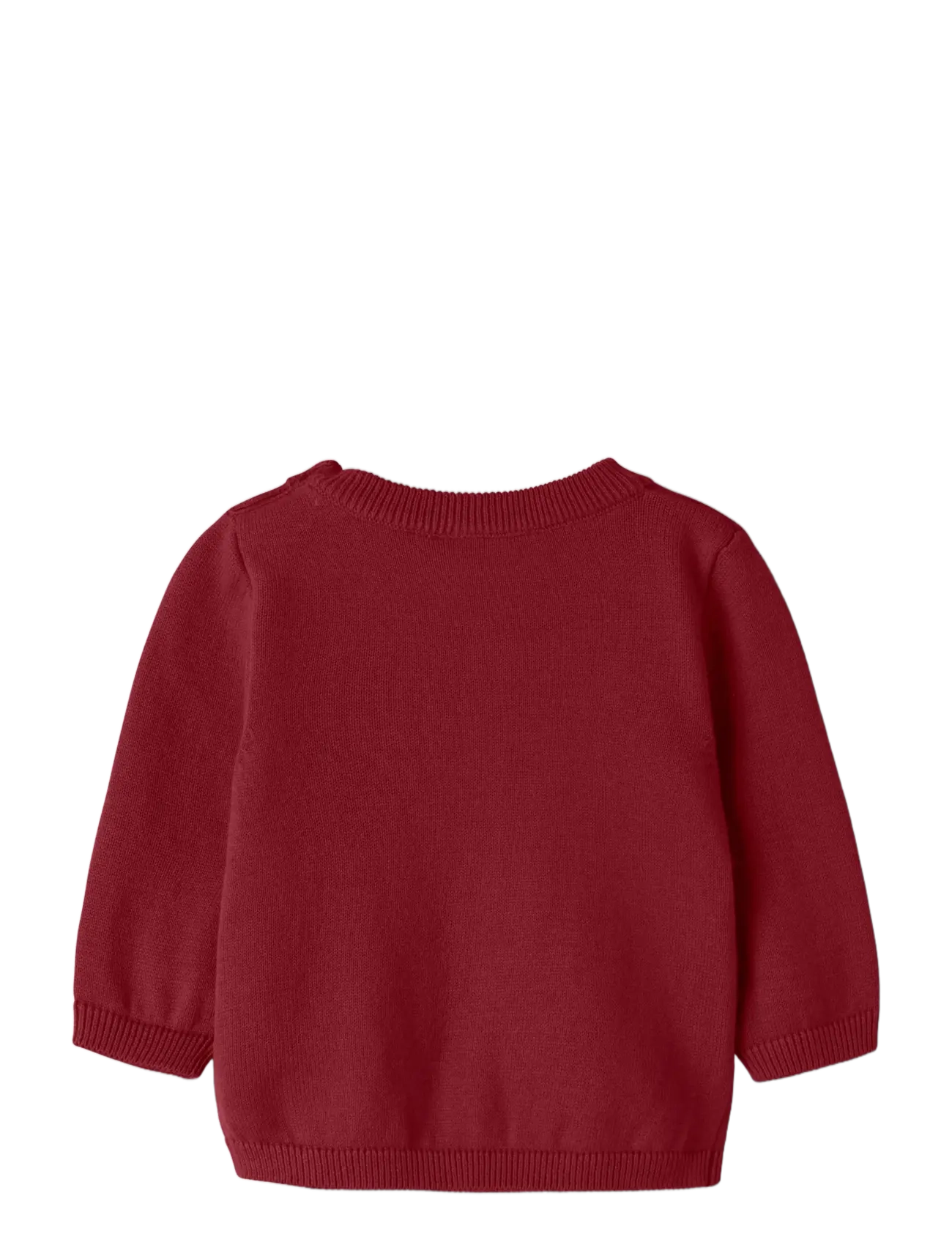name it - NBFRISSE LS KNIT - jumpers - red dahlia - 1