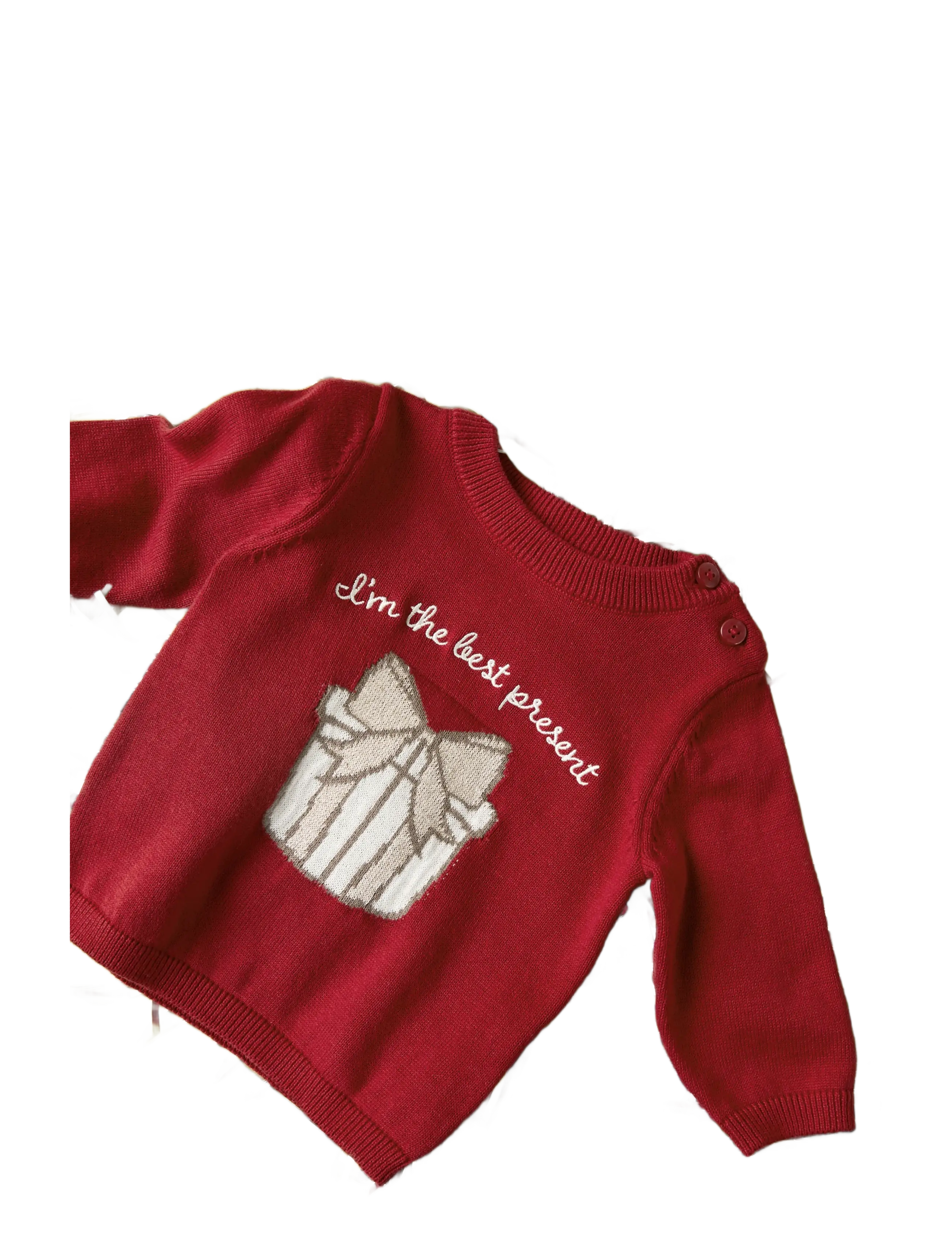 name it - NBFRISSE LS KNIT - jumpers - red dahlia - 2