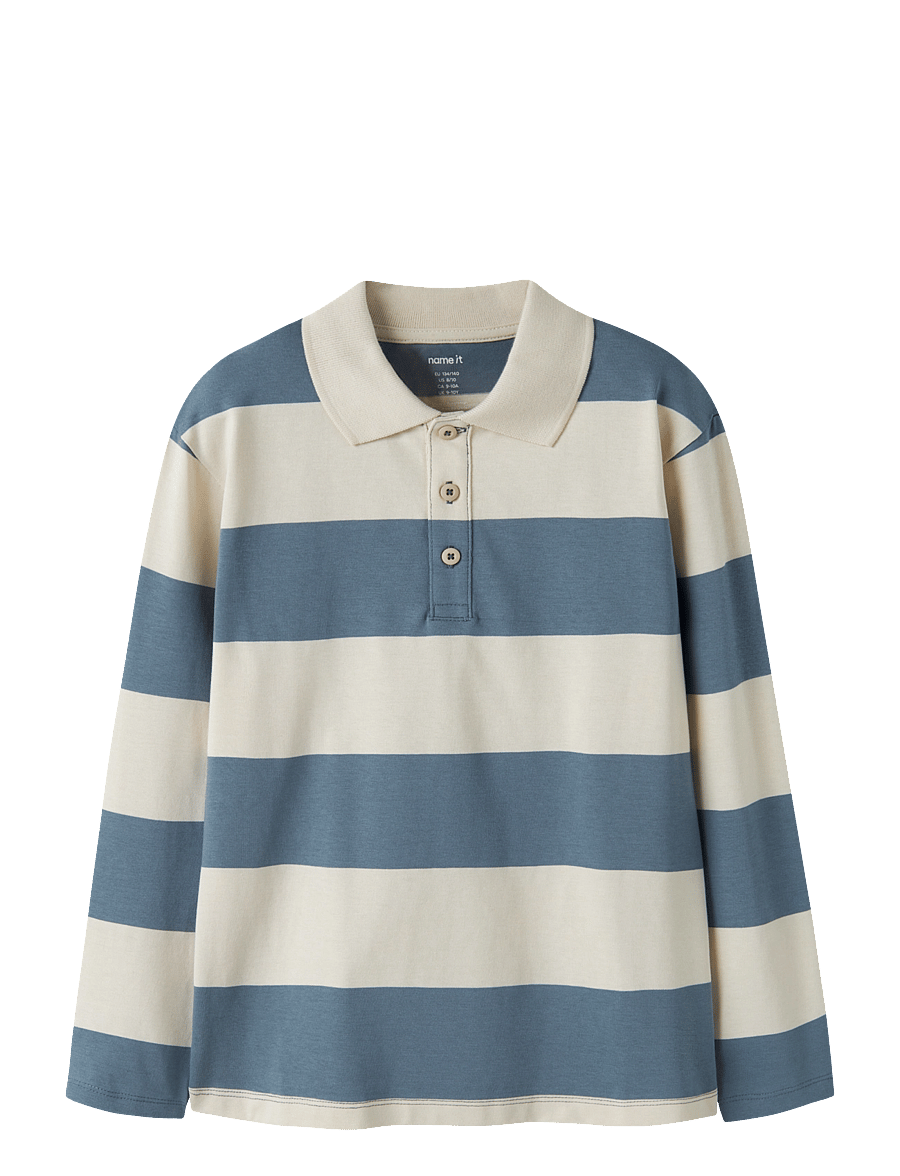 name it - NKMNAFTALI LS NREG POLO BOX - langärmelig poloshirt - blue mirage - 0