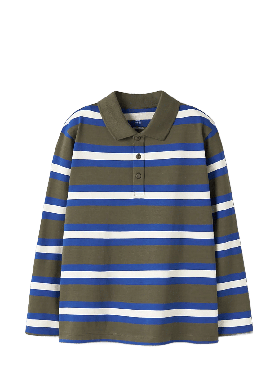 name it - NKMNAFTALI LS NREG POLO BOX - langärmelig poloshirt - olive night - 2