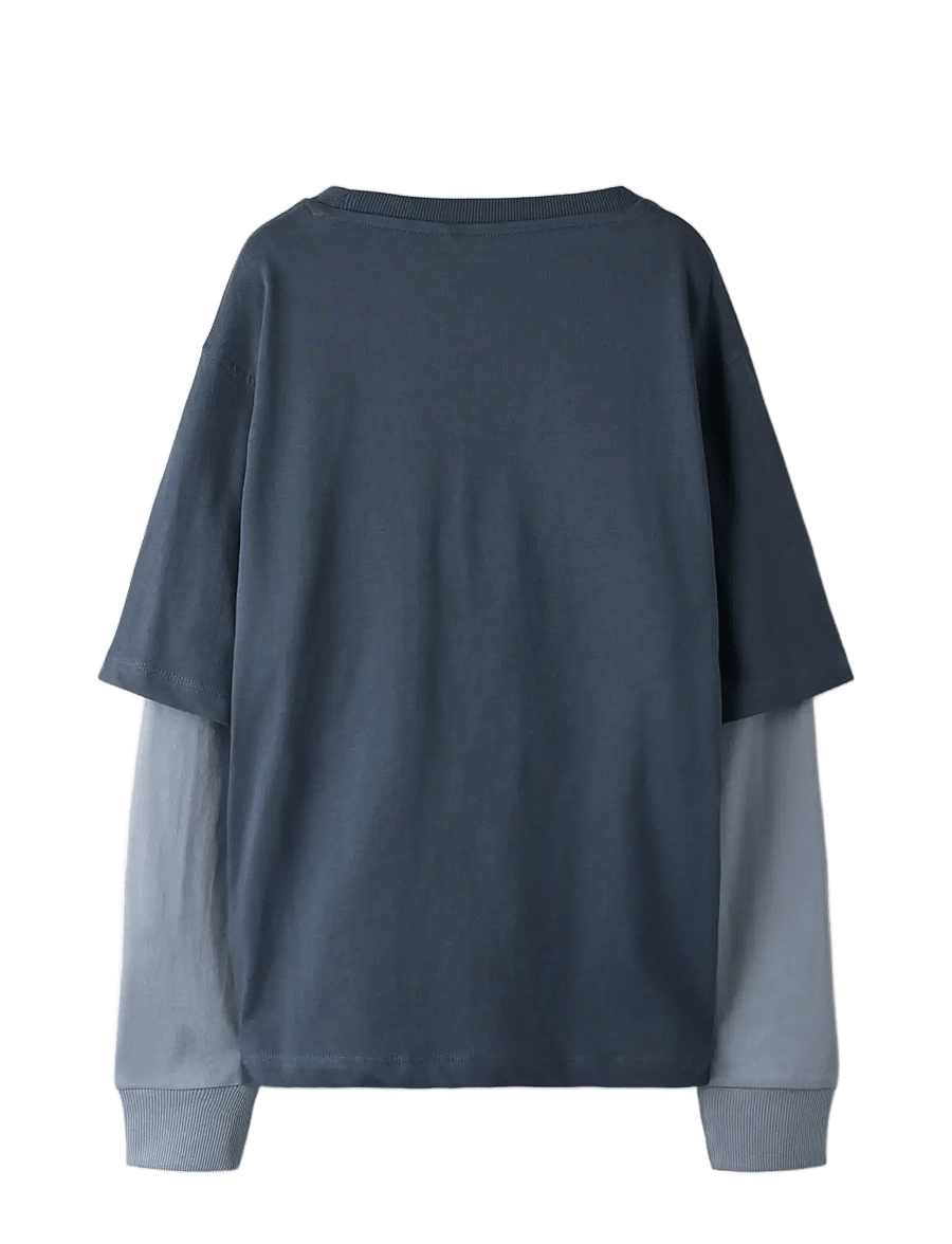 name it - NKMNASIM LS NREG TOP BOX - ombre blue - 1