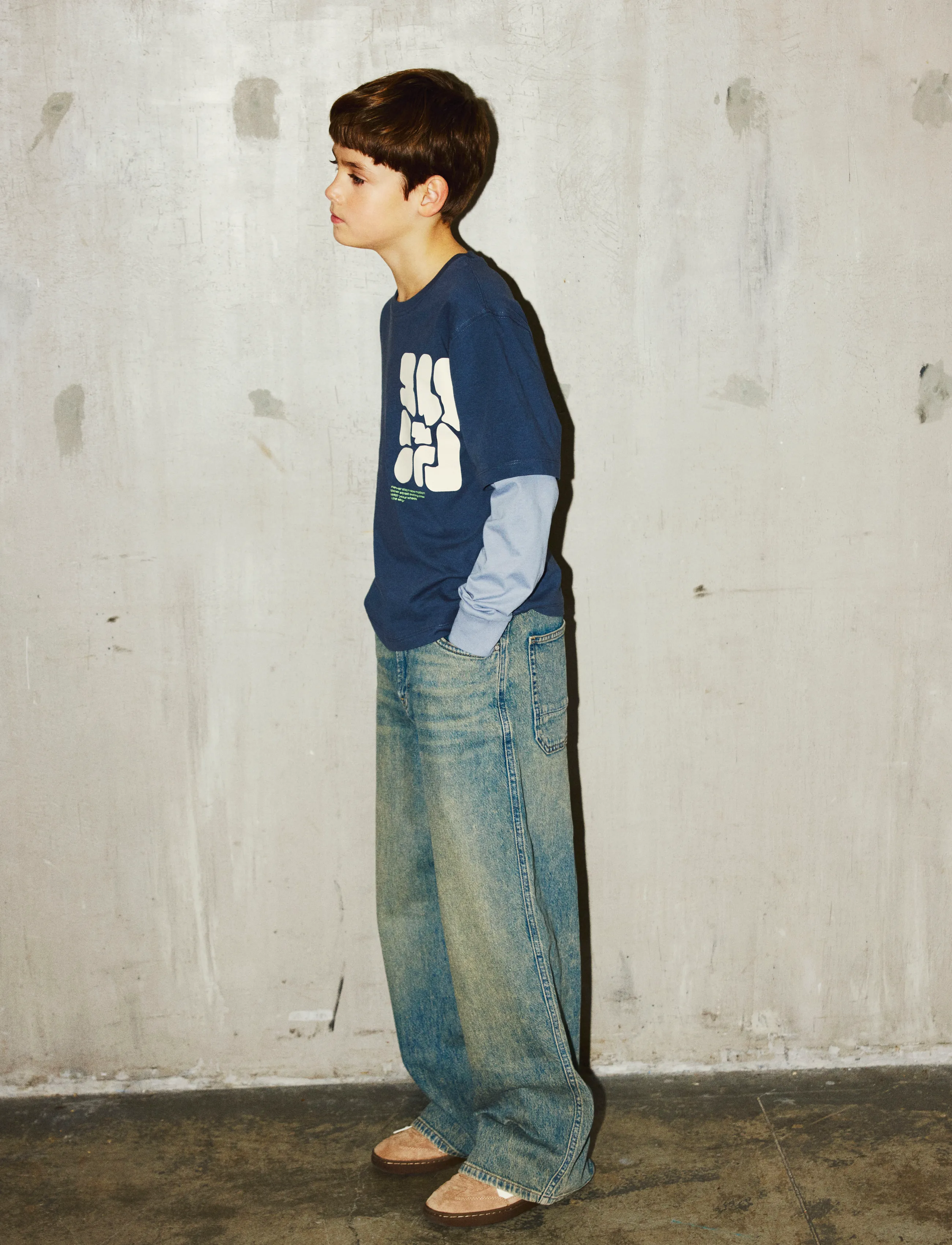 name it - NKMNASIM LS NREG TOP BOX - ombre blue - 3