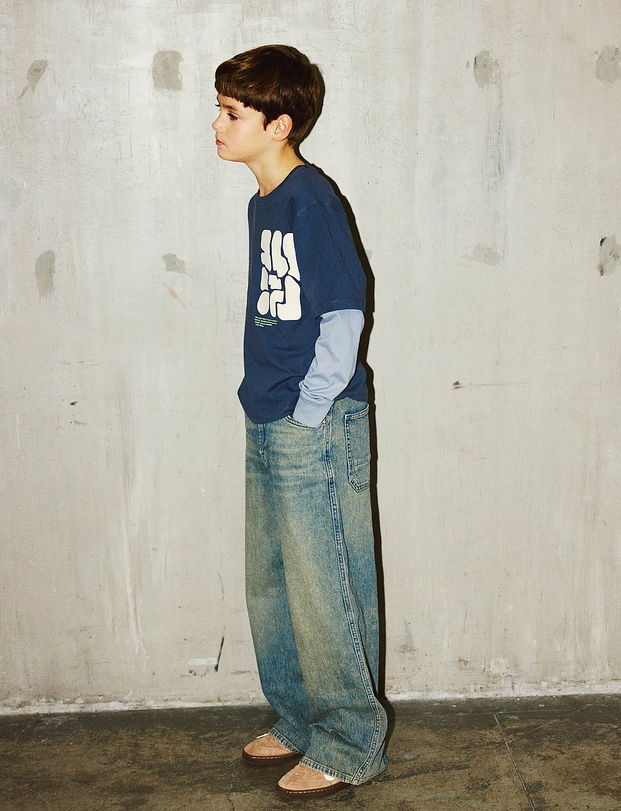name it - NKMNASIM LS NREG TOP BOX - ombre blue - 3