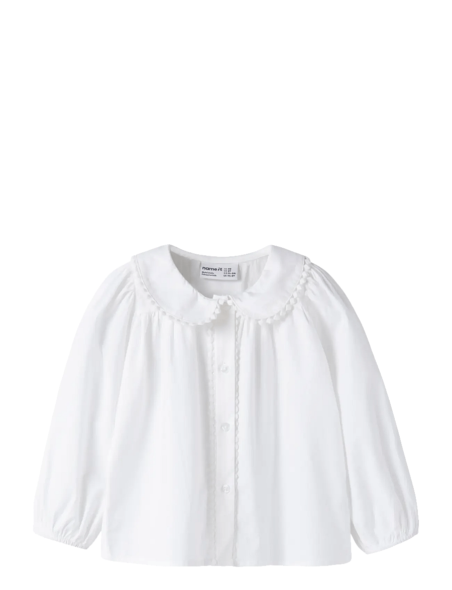 name it - NMFLILKAN LS SHIRT - bright white - 0