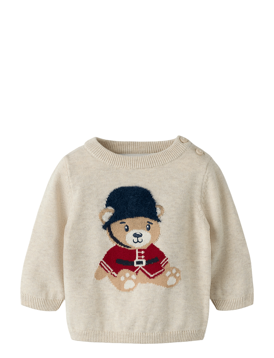 name it - NBMRISO LS KNIT BOX - pullover - peyote melange - 0