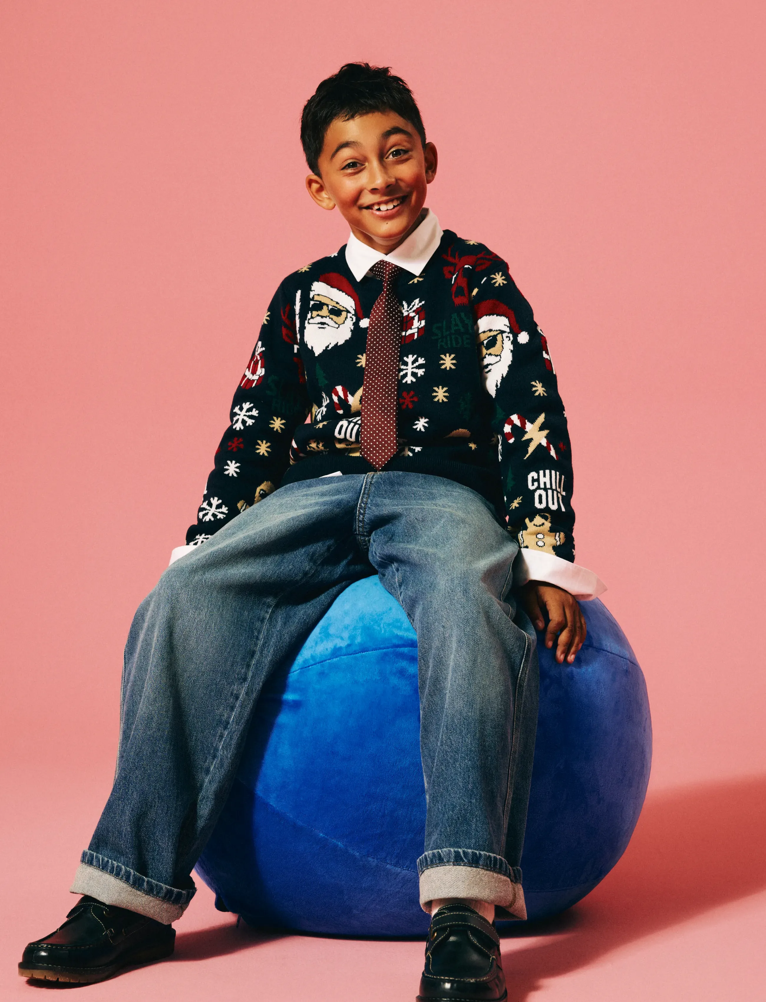 name it - NKMRICO LS KNIT - stickade tröjor - navy blazer - 3