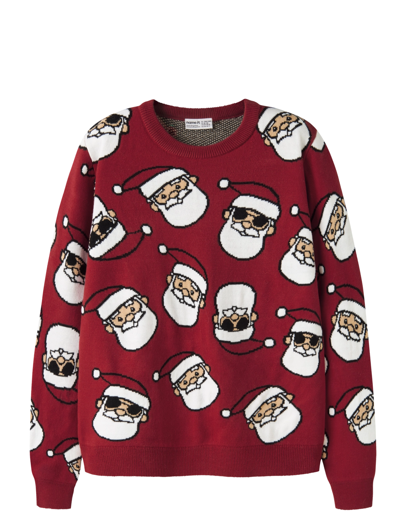name it NKMRICO LS KNIT - Jumpers - RED DAHLIA / red