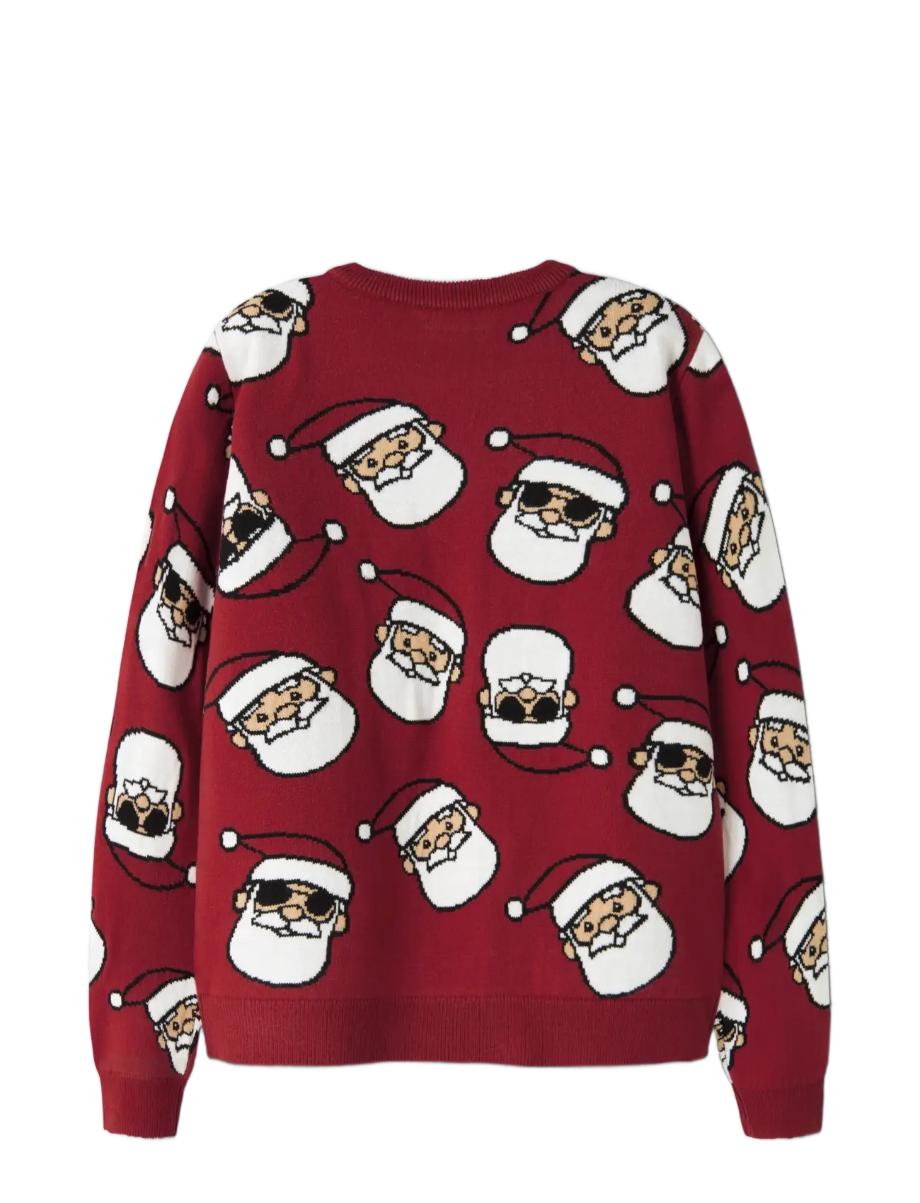 name it - NKMRICO LS KNIT - jumpers - red dahlia - 1