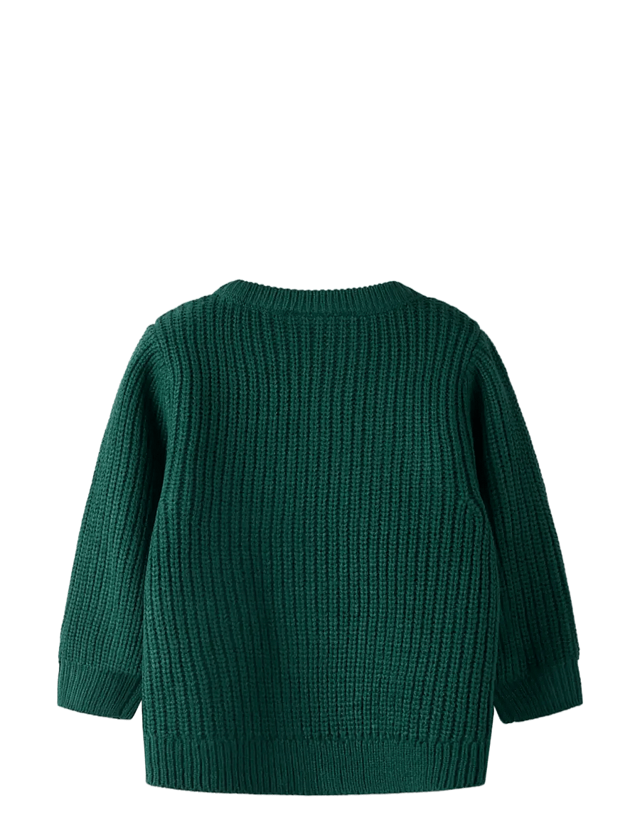 name it - NMMRISSI LS LOOSE KNIT BOX - pullover - botanical garden - 1