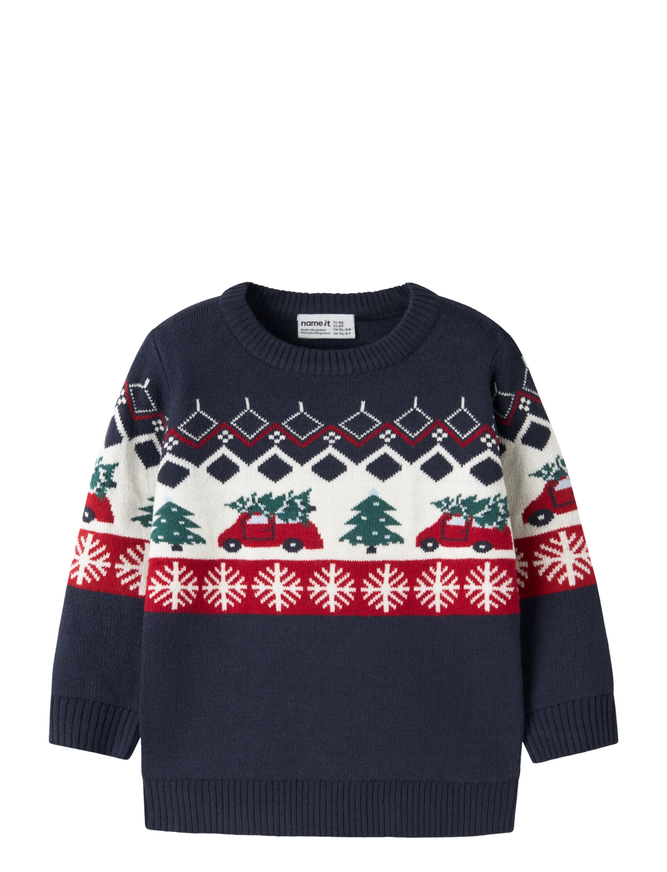 name it NMMRISSI LS LOOSE KNIT BOX - Jumpers - NAVY BLAZER / navy