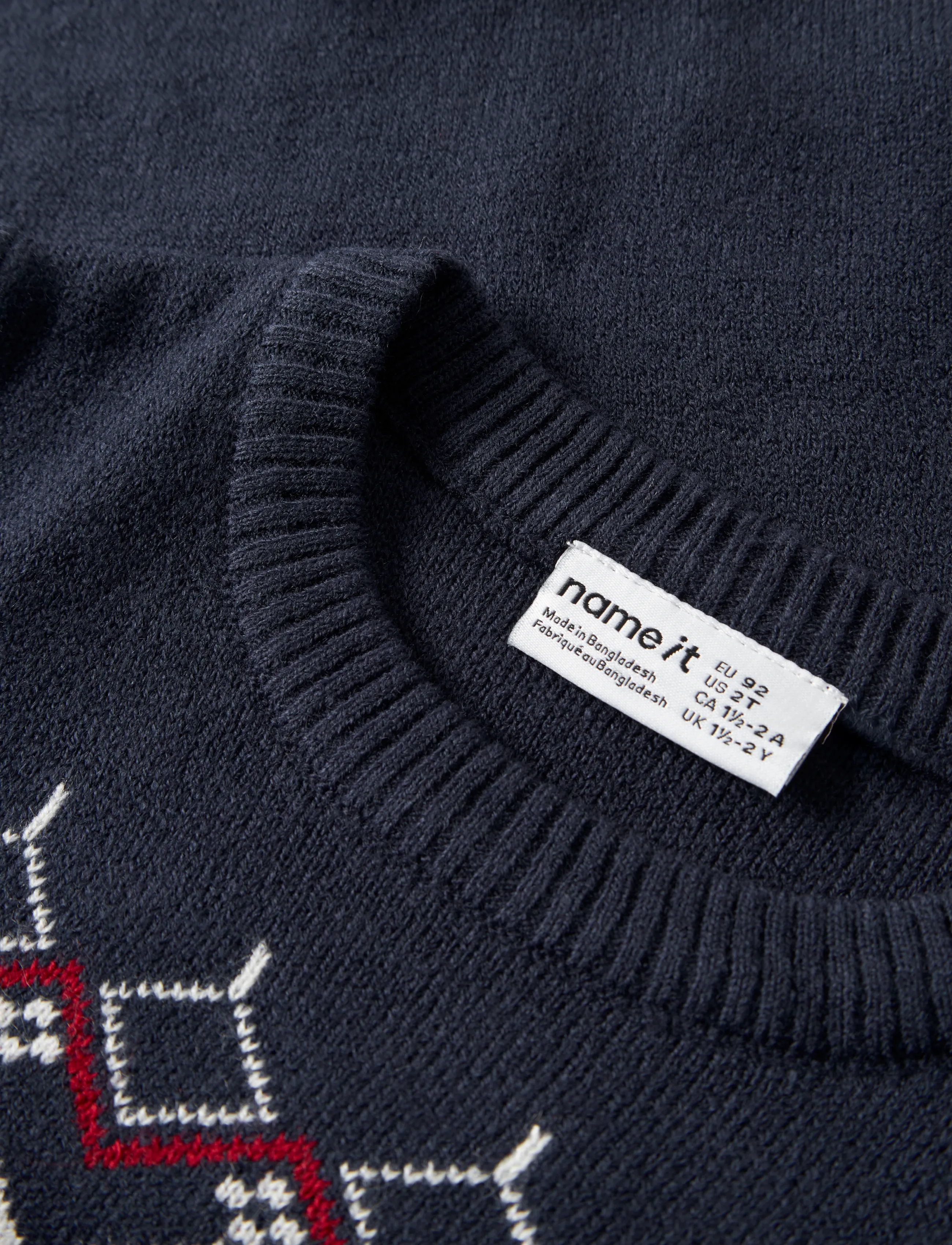 name it - NMMRISSI LS LOOSE KNIT BOX - jumpers - navy blazer - 5