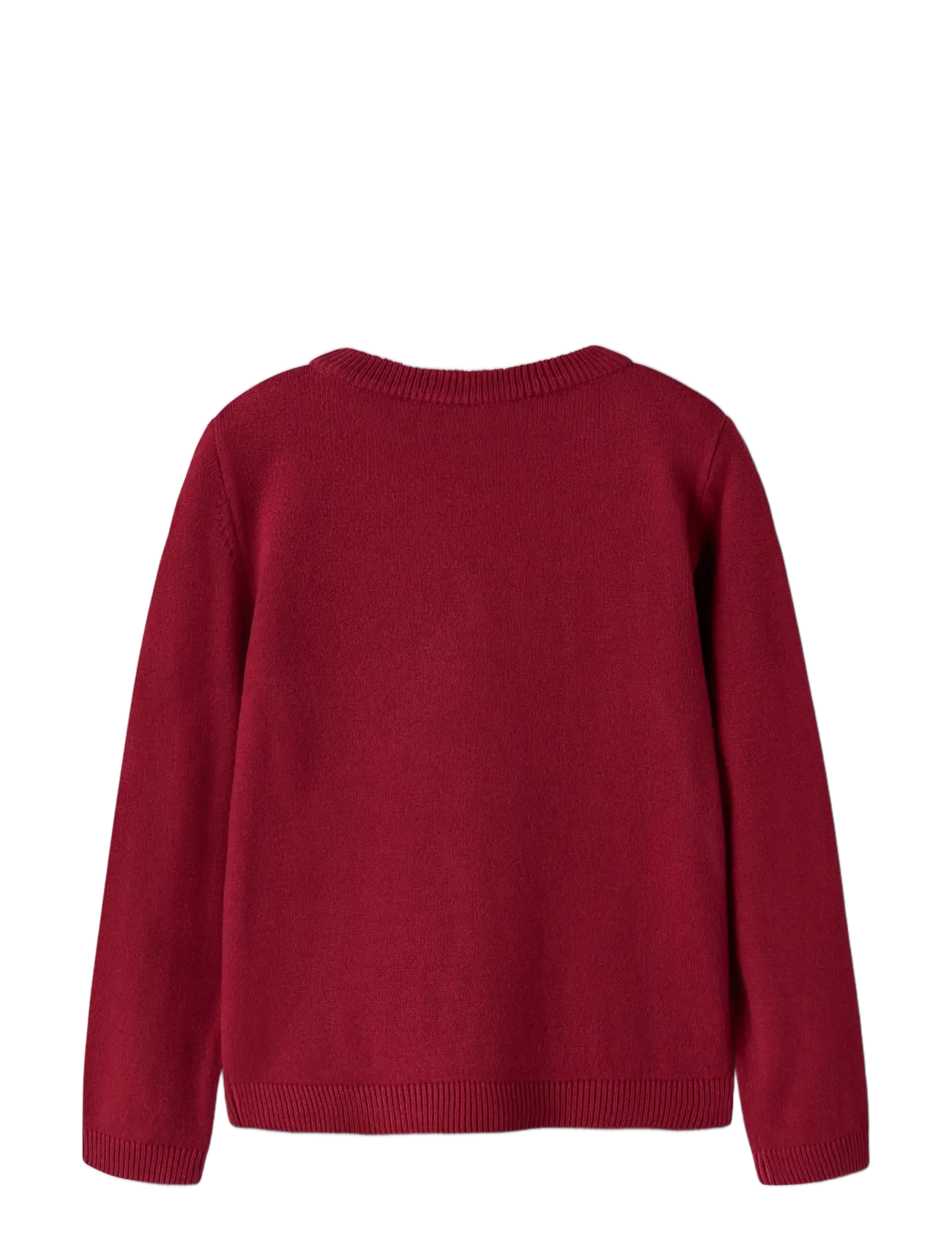 name it - NMFRISSE LS KNIT - jumpers - red dahlia - 1