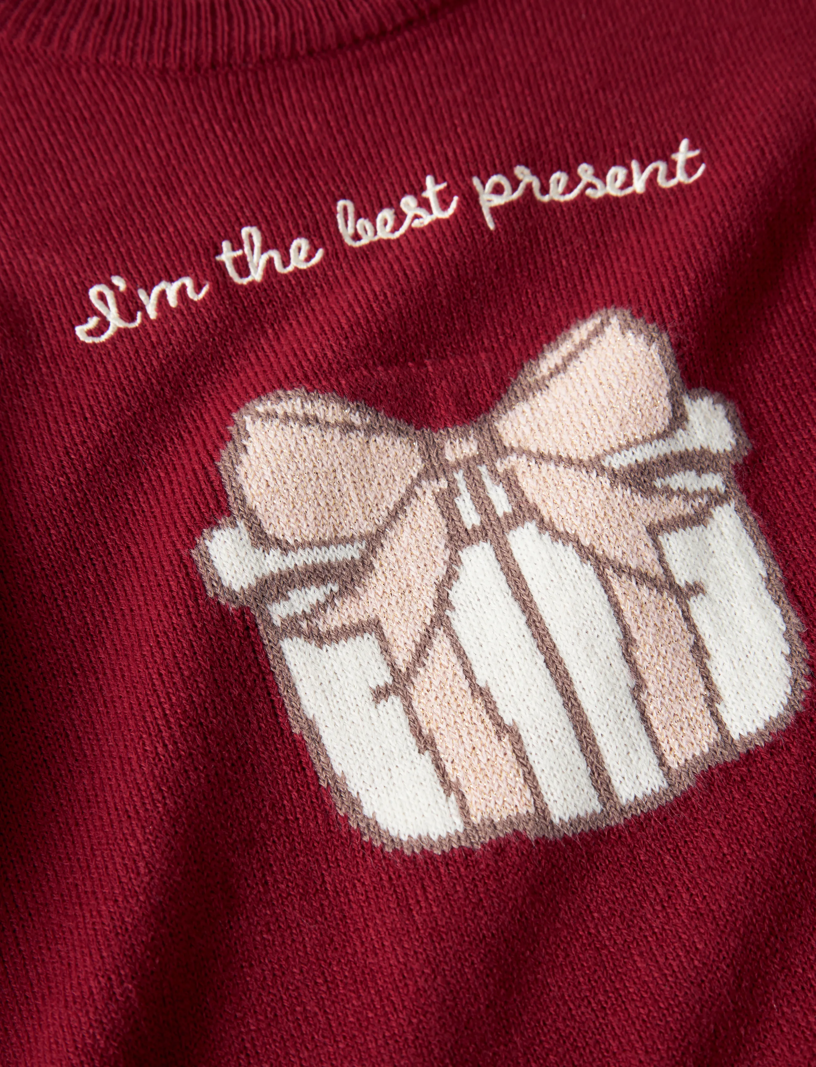 name it - NMFRISSE LS KNIT - jumpers - red dahlia - 3
