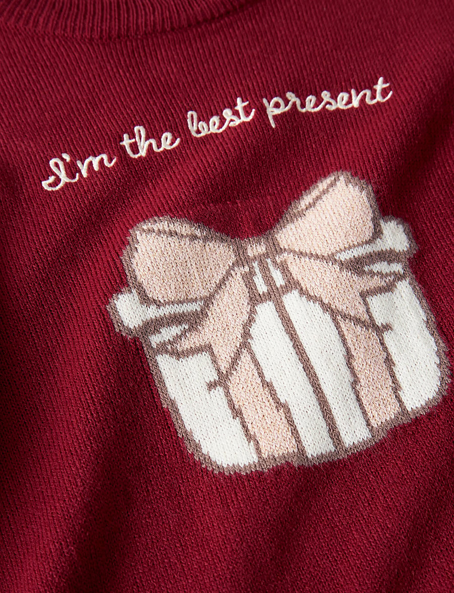 name it - NMFRISSE LS KNIT - pullover - red dahlia - 3