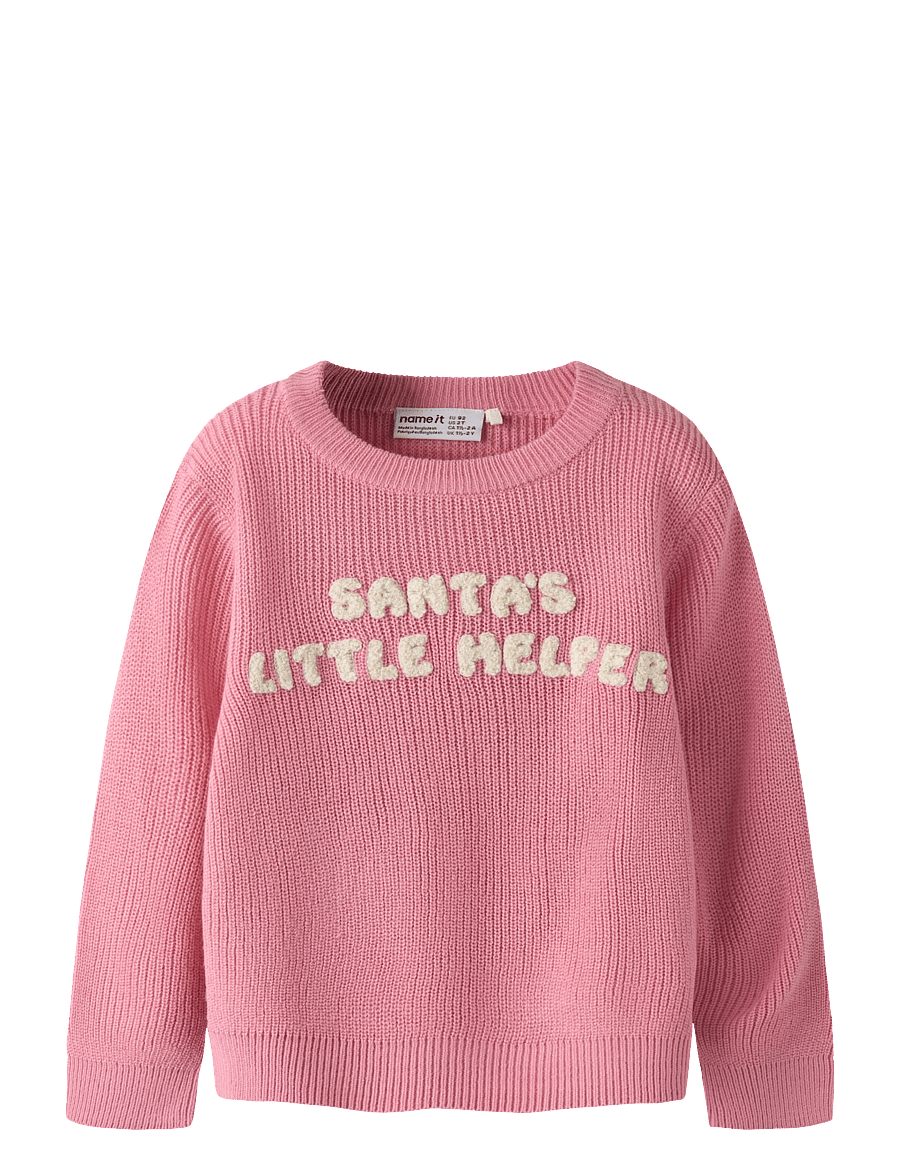 name it - NMFRISSE LS KNIT - pullover - wild rose - 0