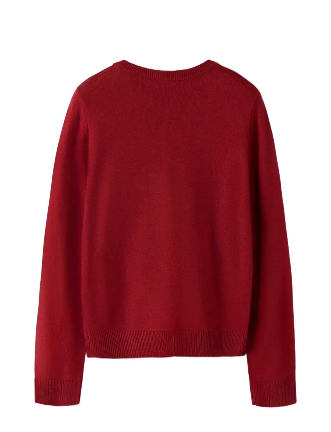 name it - NKFRALLE LS KNIT - jumpers - red dahlia - 1
