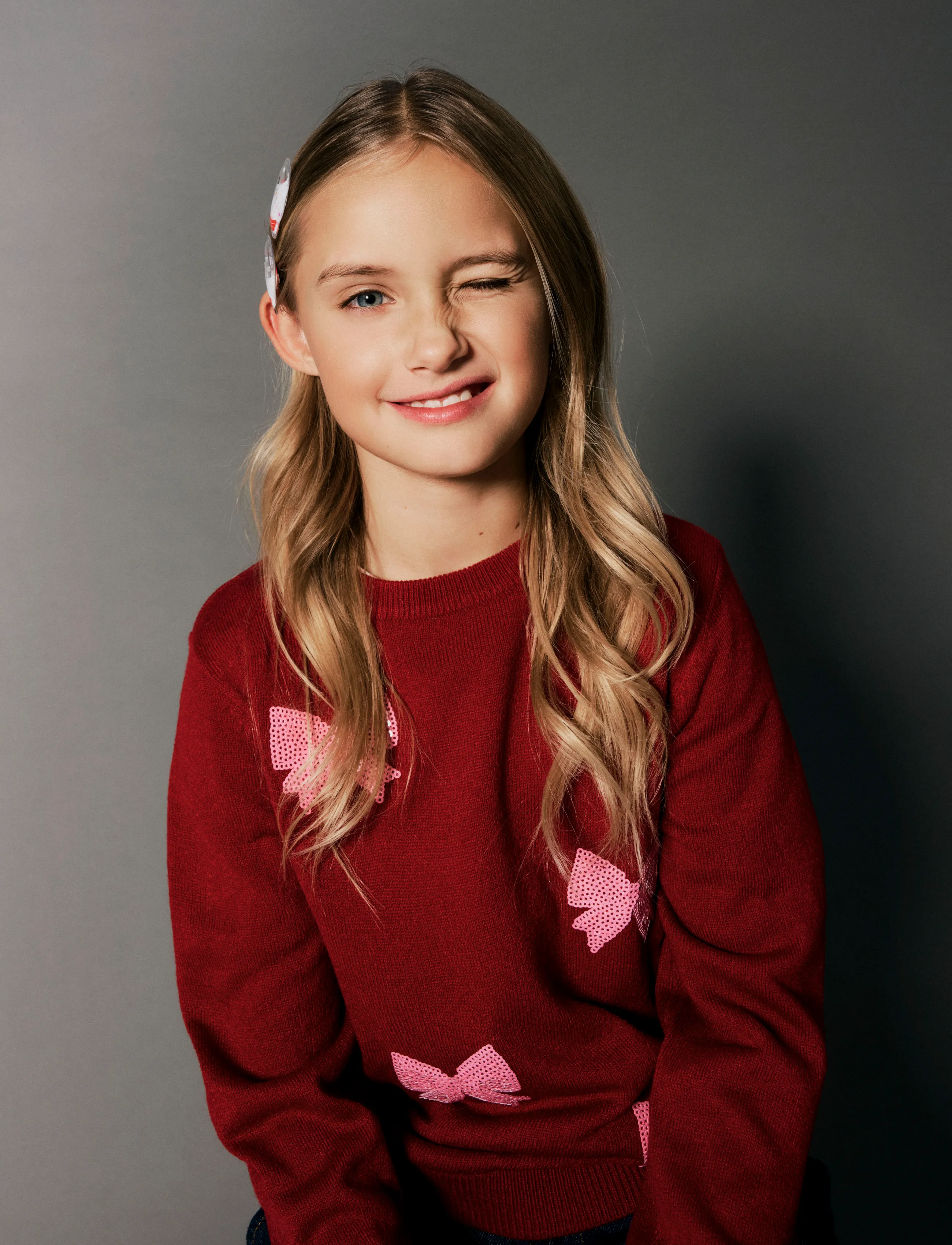 name it - NKFRALLE LS KNIT - jumpers - red dahlia - 4