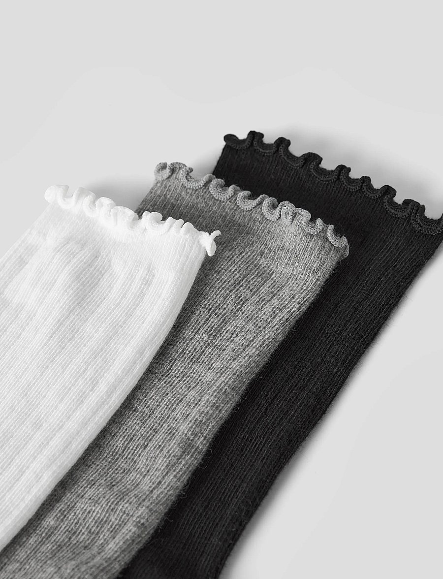 name it - NKFNILUA 3P SOCK - strümpfe - black - 3