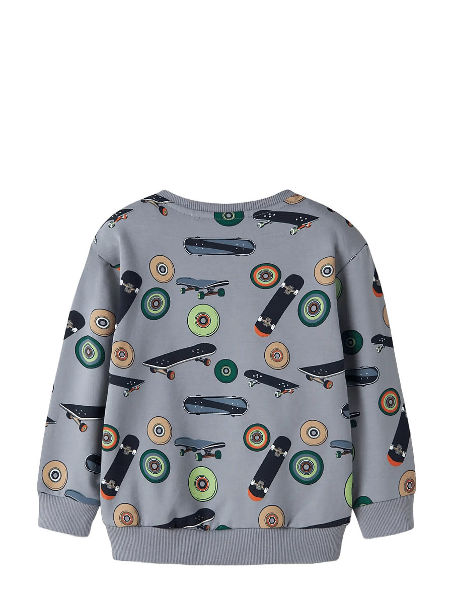 name it - NMMNORM LS NREG SWEAT BRU BOX - sweatshirts - tradewinds - 1