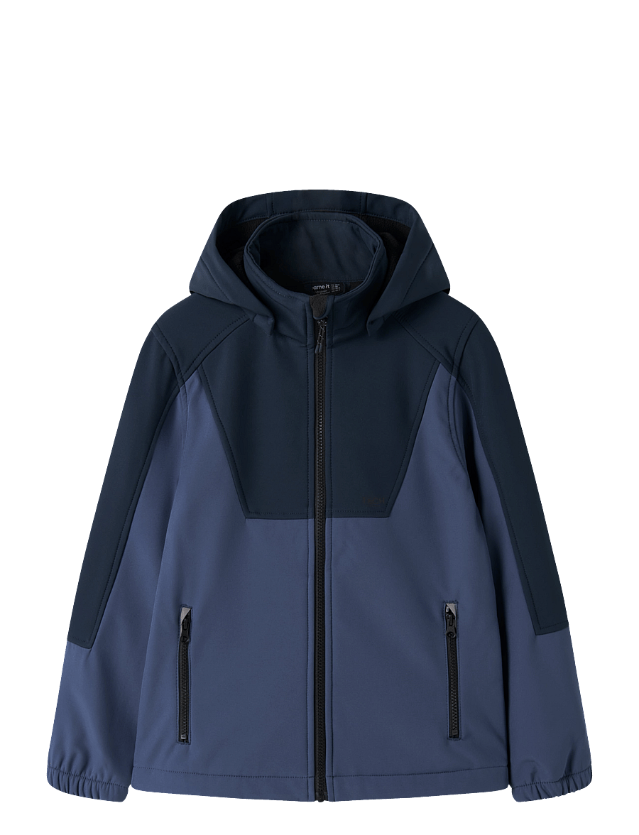 name it - NKNALFA08 SOFTSHELL JACKET BLOCK FO1 - softshell-jacken - dark sapphire - 0
