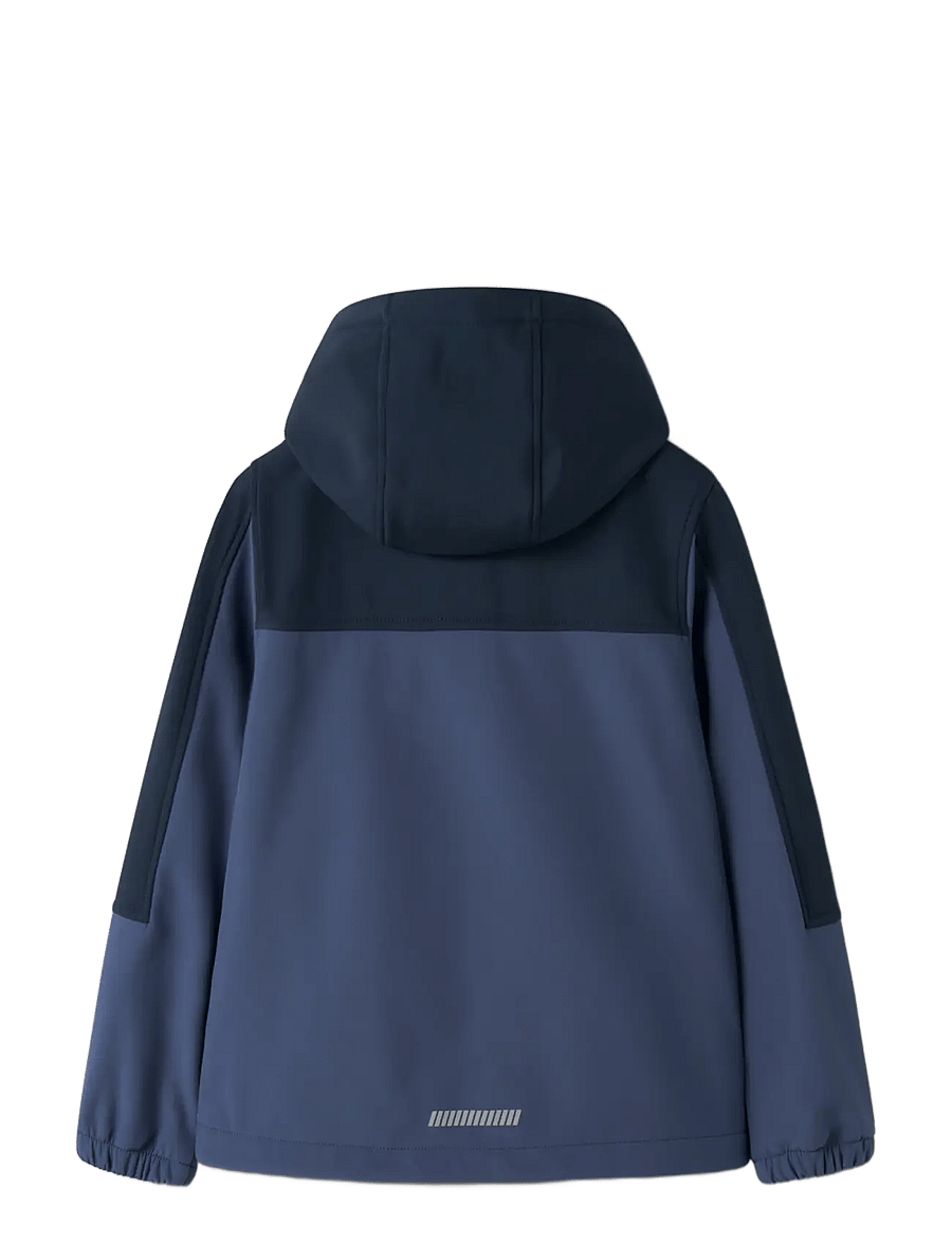 name it - NKNALFA08 SOFTSHELL JACKET BLOCK FO1 - softshell-jacken - dark sapphire - 1
