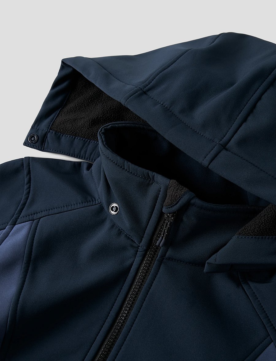 name it - NKNALFA08 SOFTSHELL JACKET BLOCK FO1 - softshell-jacken - dark sapphire - 2