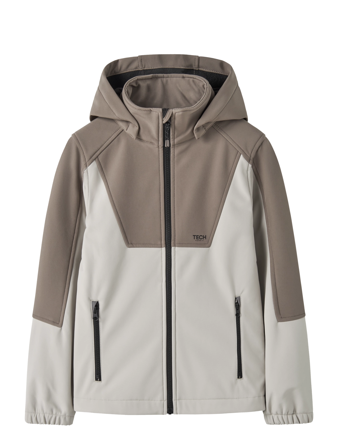 name it NKNALFA08 SOFTSHELL JACKET BLOCK FO1 - Outerwear - WALNUT / brown