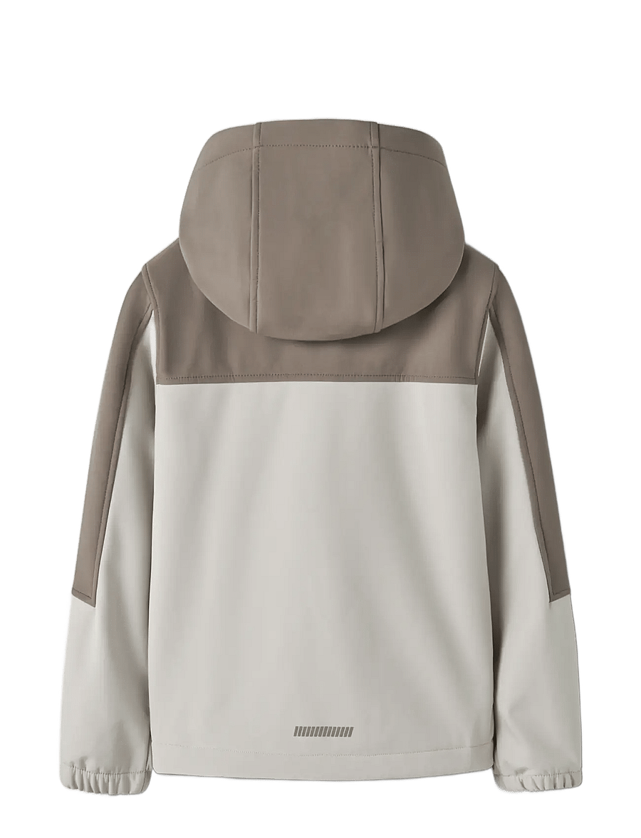 name it - NKNALFA08 SOFTSHELL JACKET BLOCK FO1 - walnut - 1