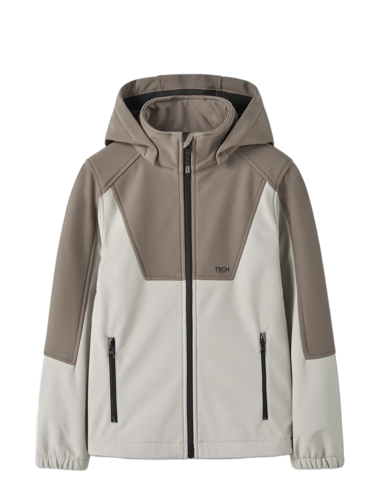 name it - NKNALFA08 SOFTSHELL JACKET BLOCK FO1 - walnut - 2