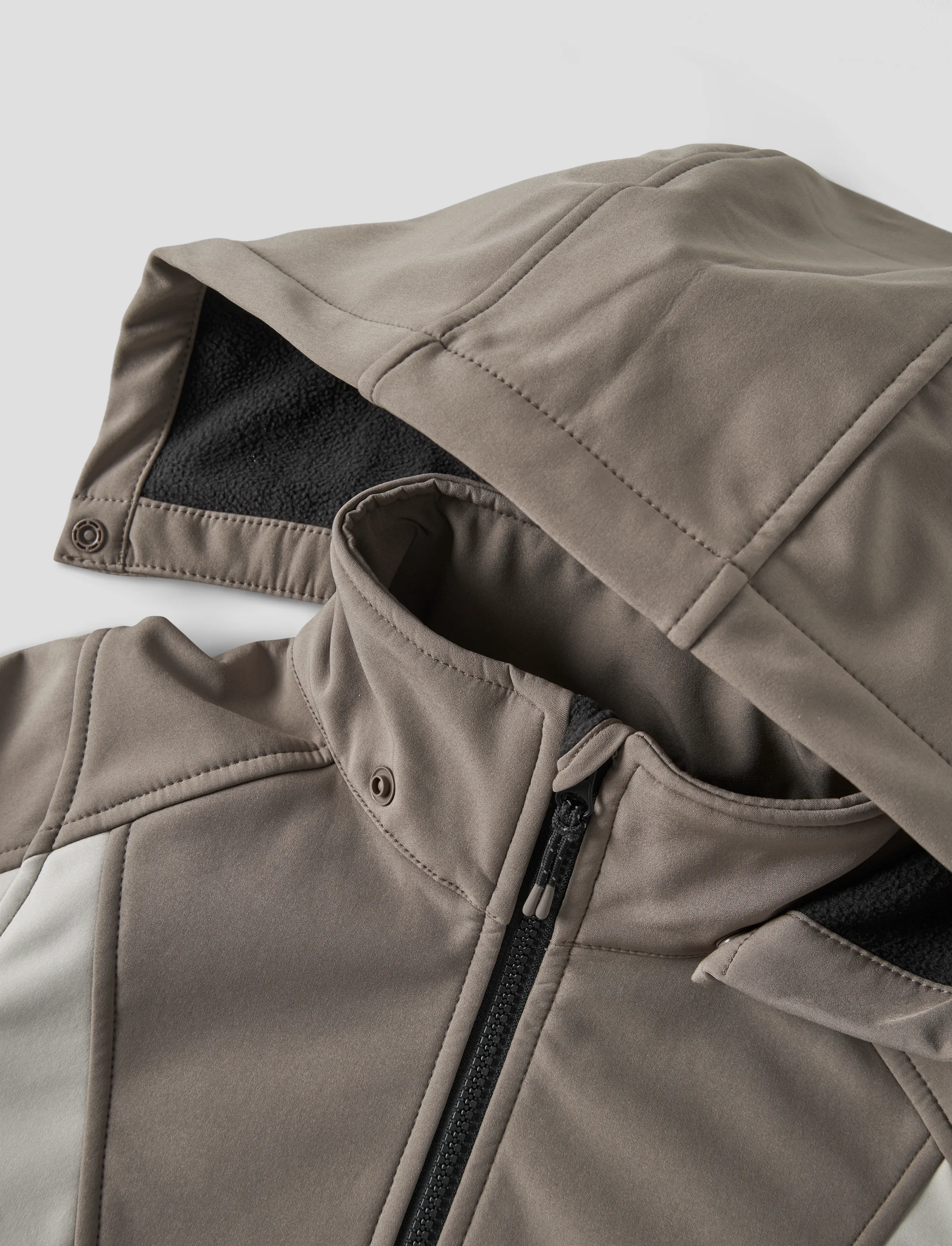 name it - NKNALFA08 SOFTSHELL JACKET BLOCK FO1 - walnut - 5