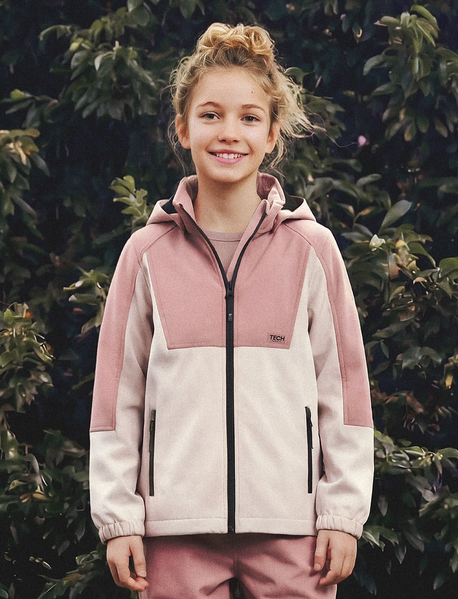 name it - NKNALFA08 SOFTSHELL JACKET BLOCK FO1 - softshell-jacken - wistful mauve - 2