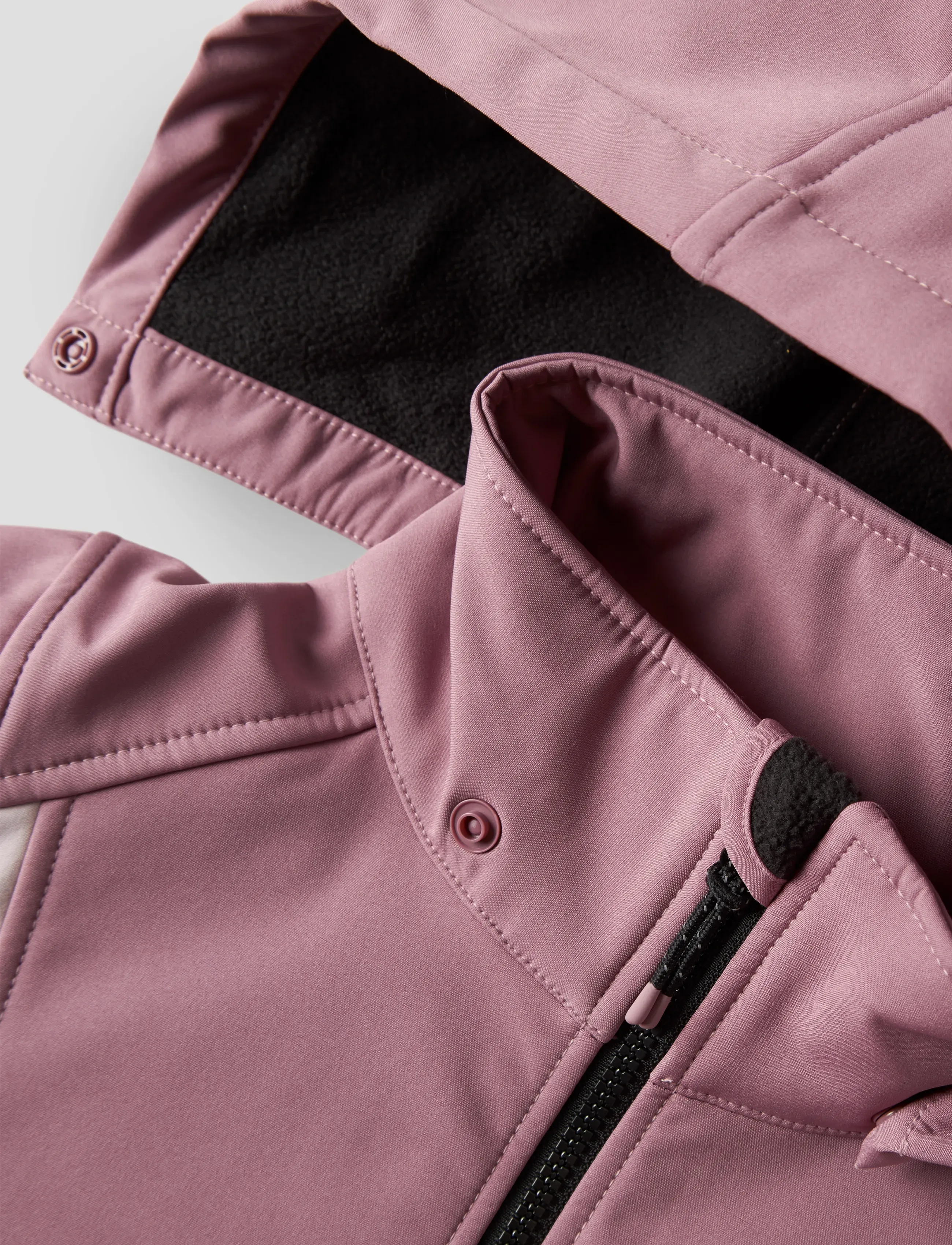 name it - NKNALFA08 SOFTSHELL JACKET BLOCK FO1 - softshelljackor - wistful mauve - 4
