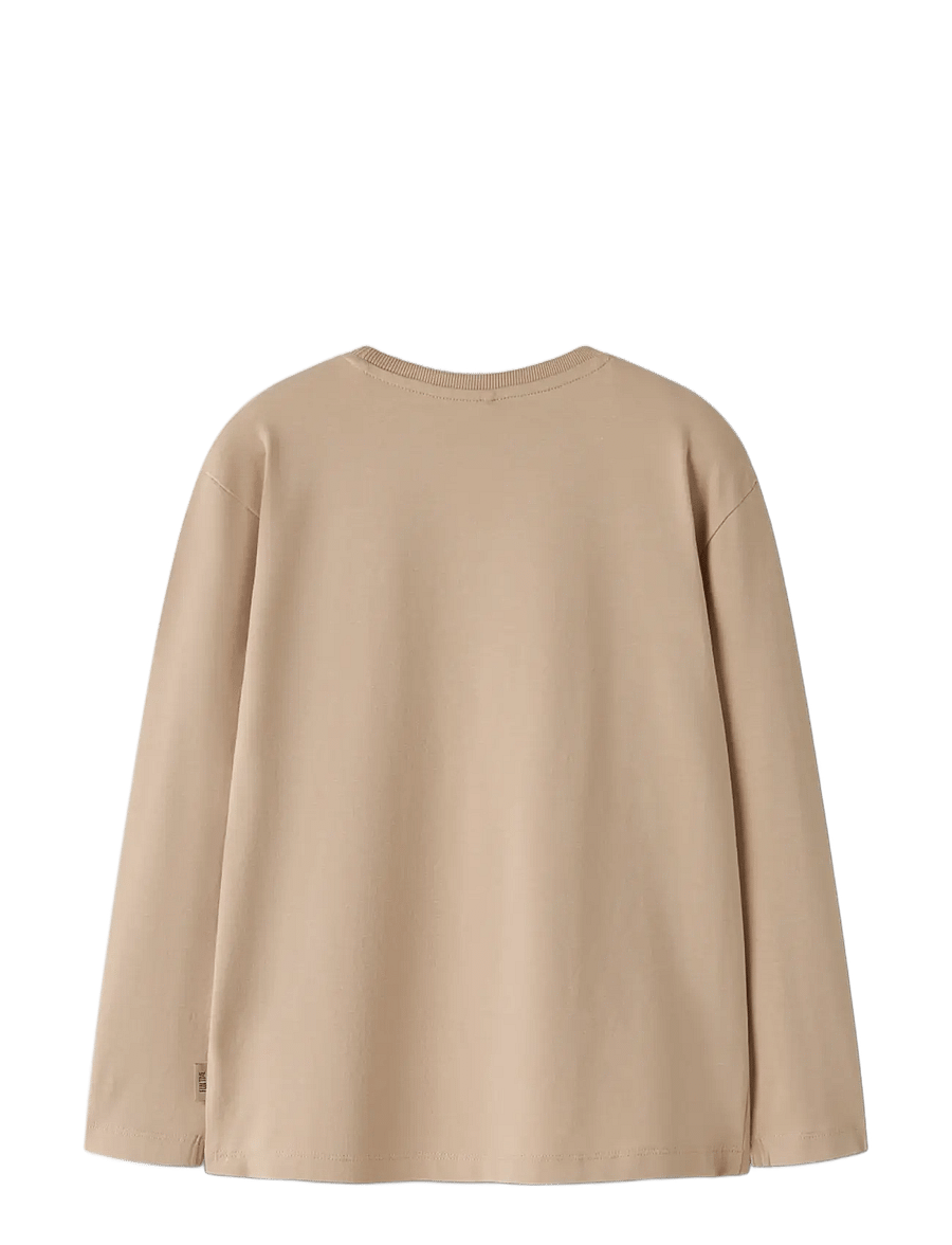 name it - NMMNICKY LS NREG TOP BOX - långärmade t-shirts - sesame - 1
