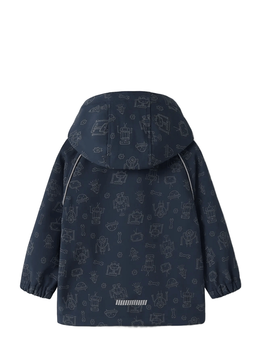 name it - NMMALFA08 SOFTSHELL JACKET REF AOP FO1 - dark sapphire - 1