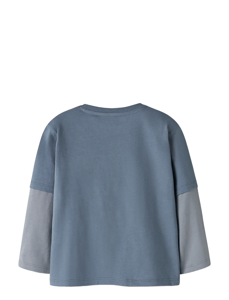 name it - NMMNIAM LS TOP BOX - långärmade t-shirts - blue mirage - 1
