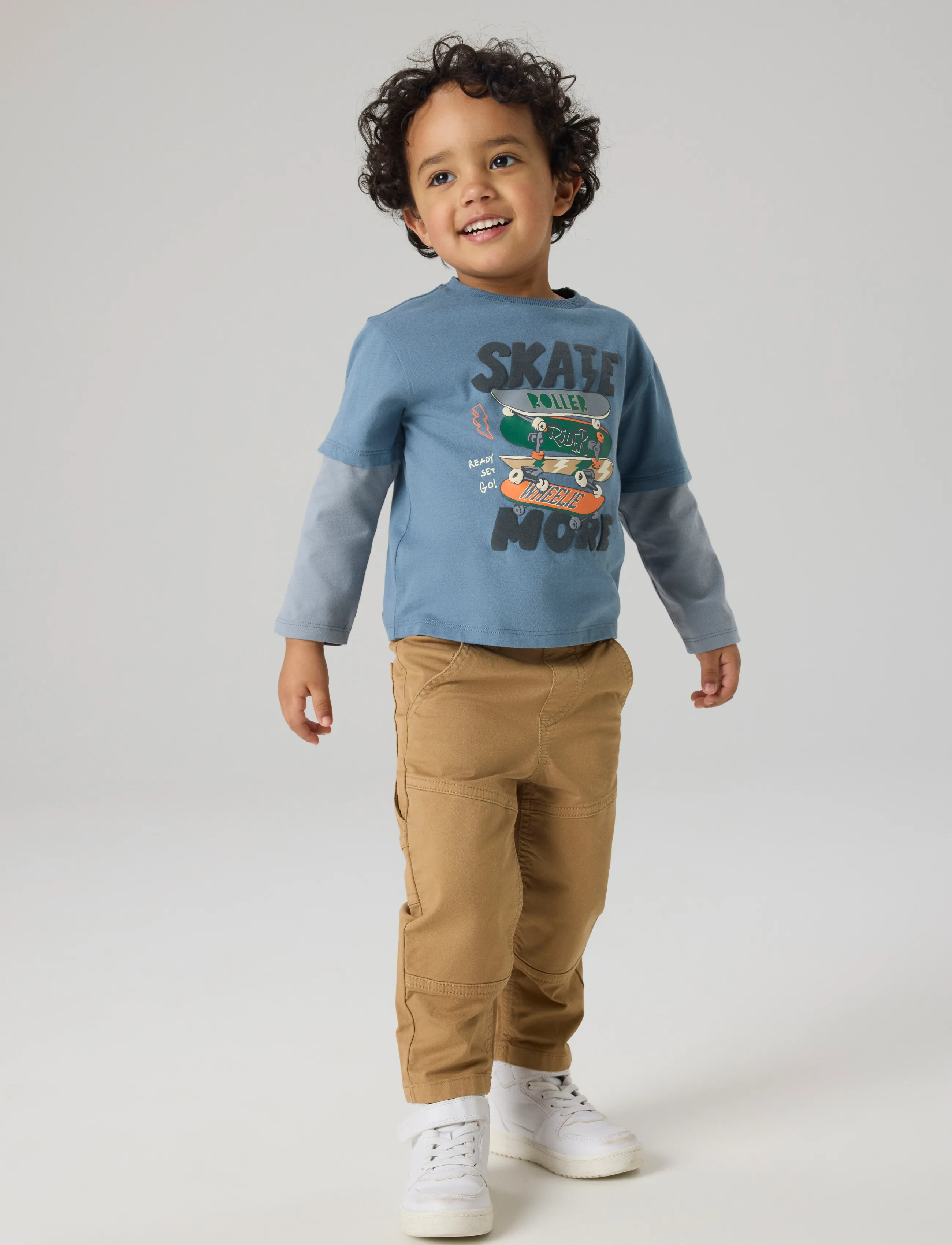 name it - NMMNIAM LS TOP BOX - långärmade t-shirts - blue mirage - 3