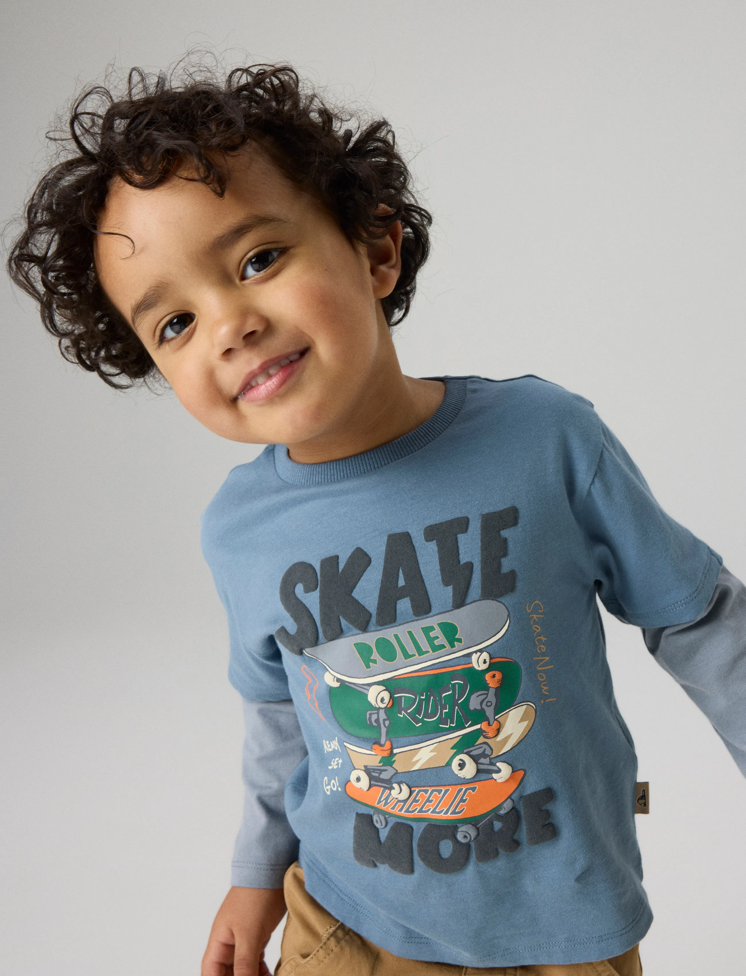 name it - NMMNIAM LS TOP BOX - långärmade t-shirts - blue mirage - 4