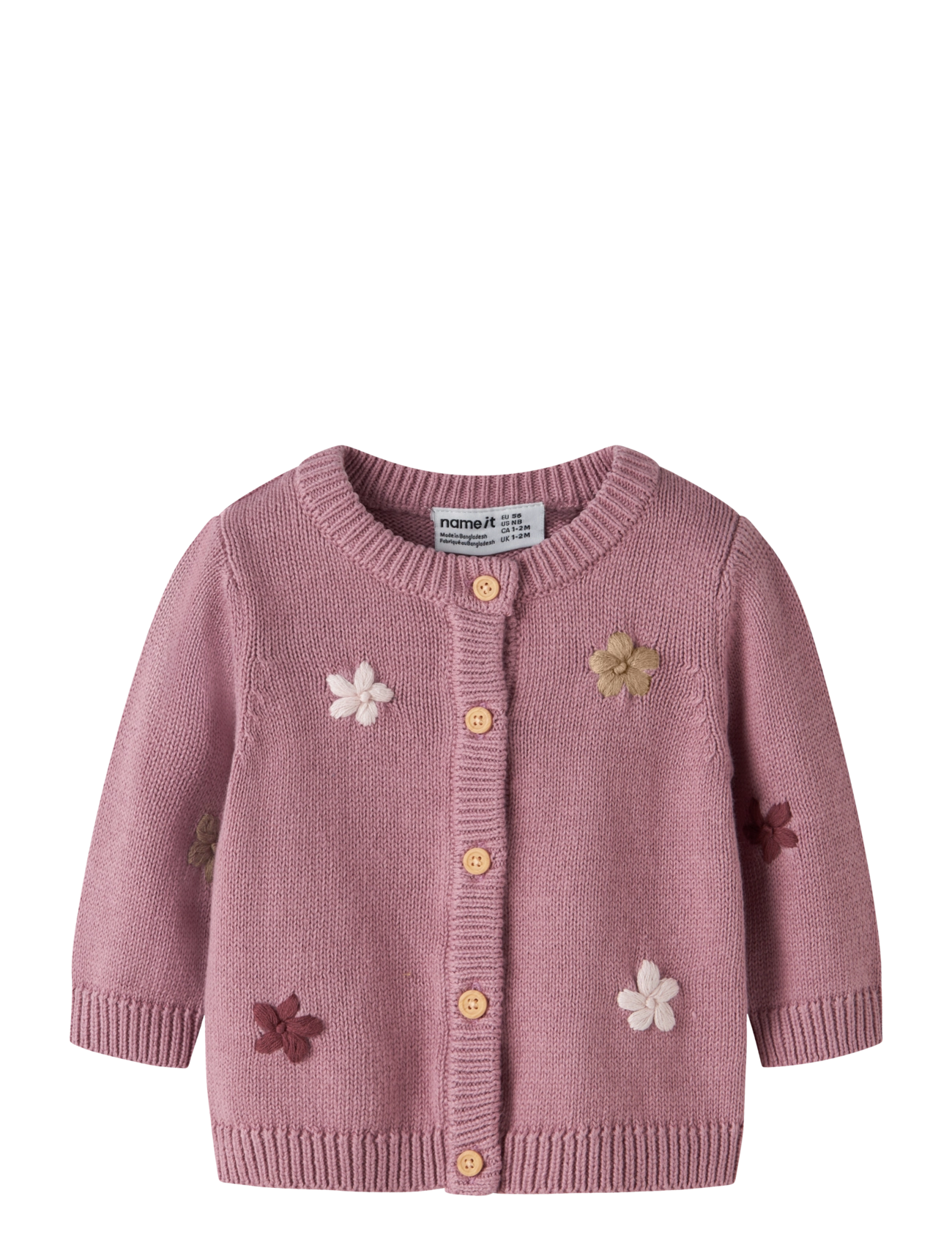 name it NBFNANNY LS KNIT CARD - Oberteile - LILAS / purple