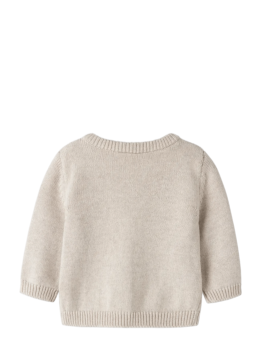 name it - NBFNANNY LS KNIT CARD - kardiganid - peyote melange - 1
