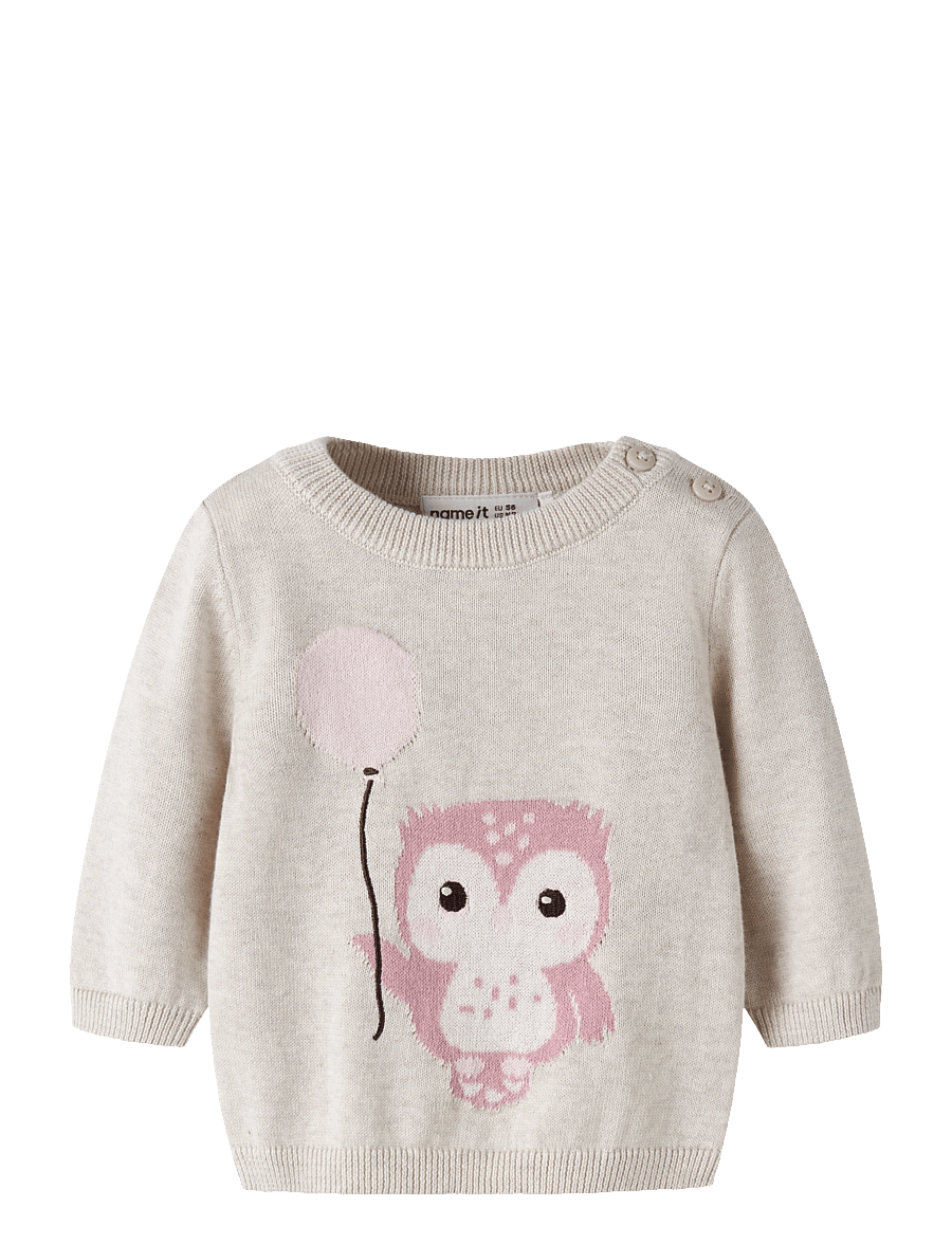 name it - NBFNINETTE LS KNIT - pullover - peyote melange - 0