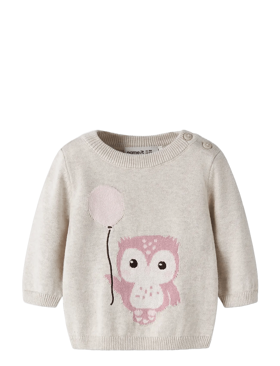 name it - NBFNINETTE LS KNIT - pullover - peyote melange - 2