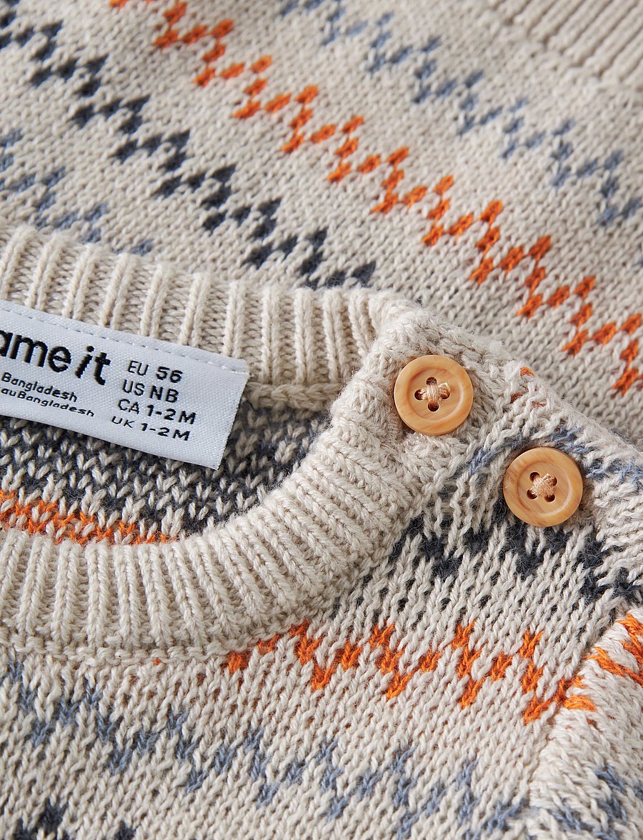 name it - NBMNINO LS KNIT - pullover - peyote melange - 3