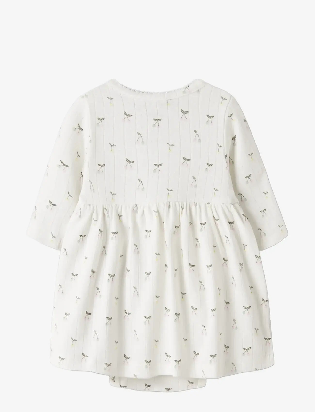 name it - NBFFICHERRY LS BODYDRESS - langærmede heldragter - cloud dancer - 1