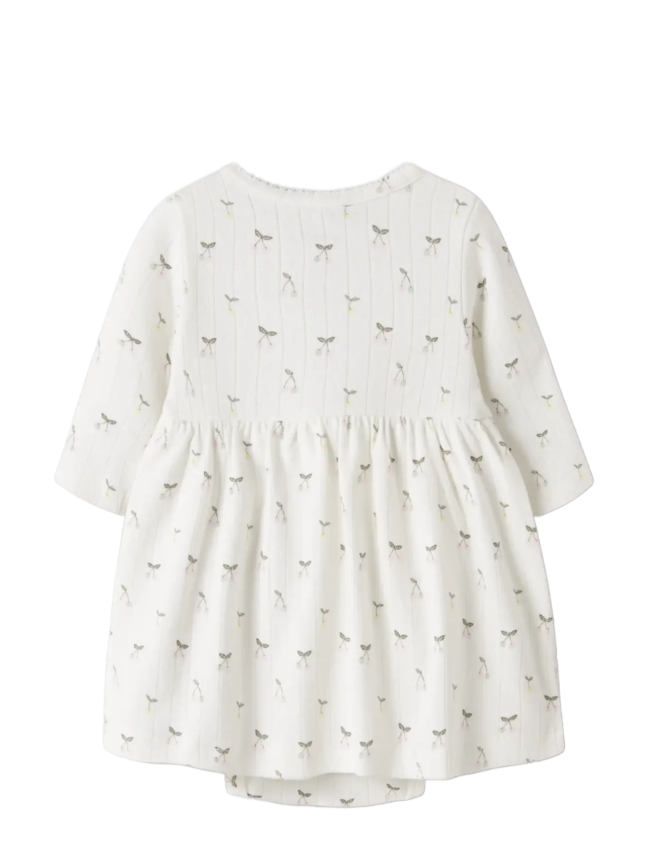 name it - NBFFICHERRY LS BODYDRESS - pikkade varrukatega - cloud dancer - 1