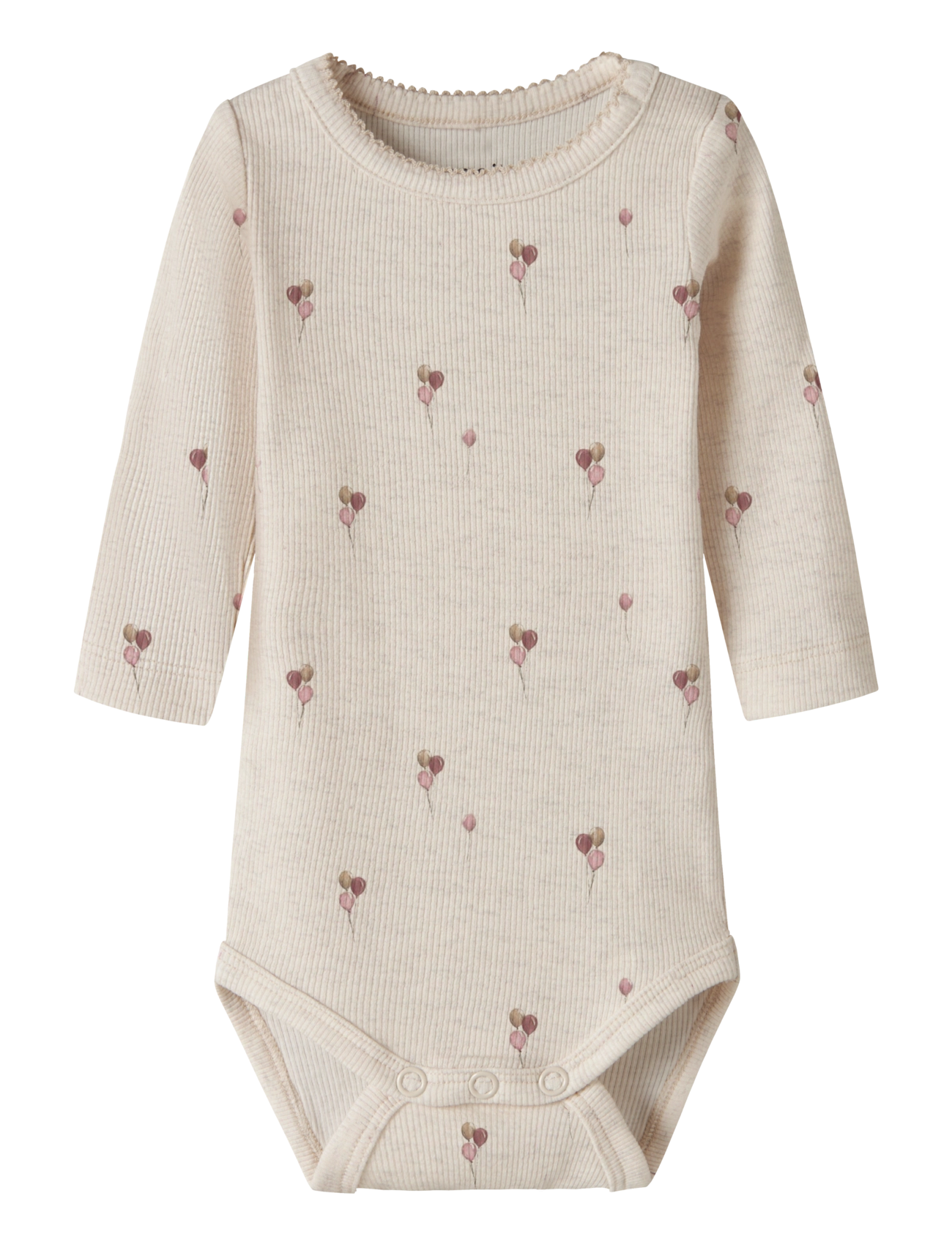name it NBFNABILA LS BODY BOX - Pikkade varrukatega bodid - PEYOTE MELANGE / beige