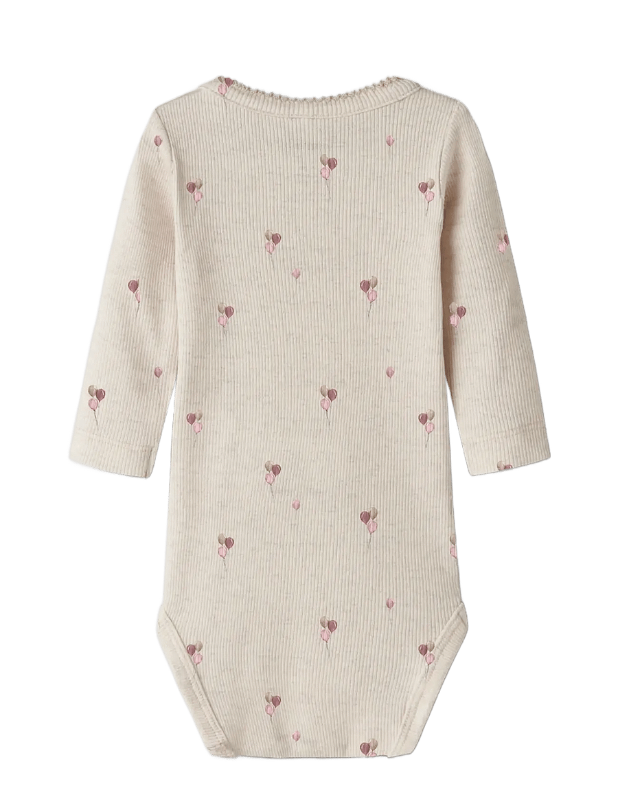 name it - NBFNABILA LS BODY BOX - pikkade varrukatega bodid - peyote melange - 1
