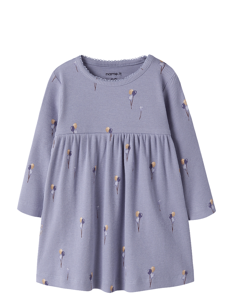 name it - NBFNABILA LS DRESS BOX - langärmelige babykleider - heirloom lilac - 0