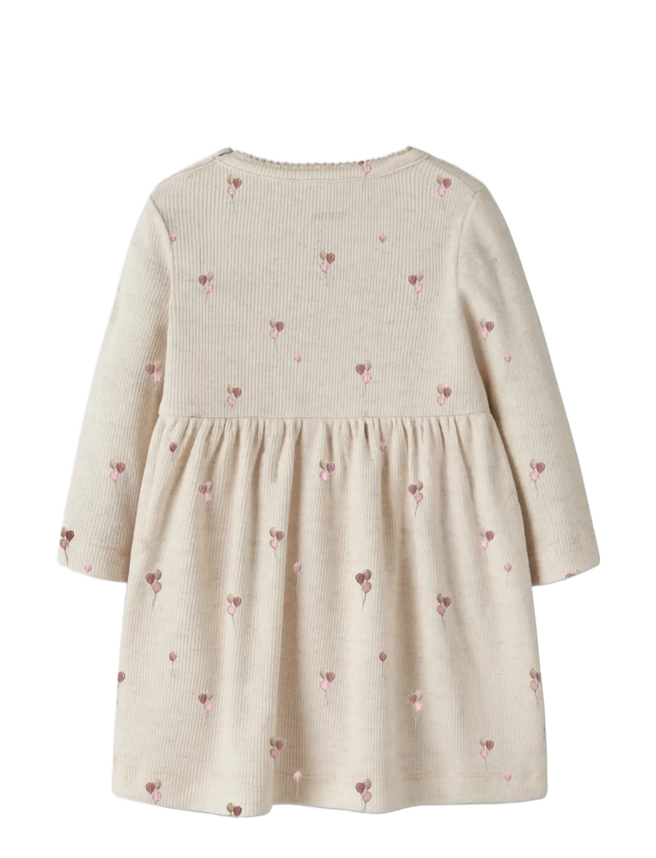 name it - NBFNABILA LS DRESS BOX - langärmelige babykleider - peyote melange - 1